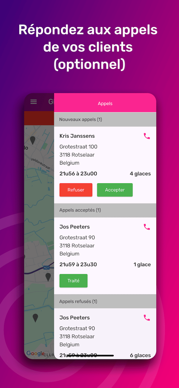 Répondez aux appels de vos clients