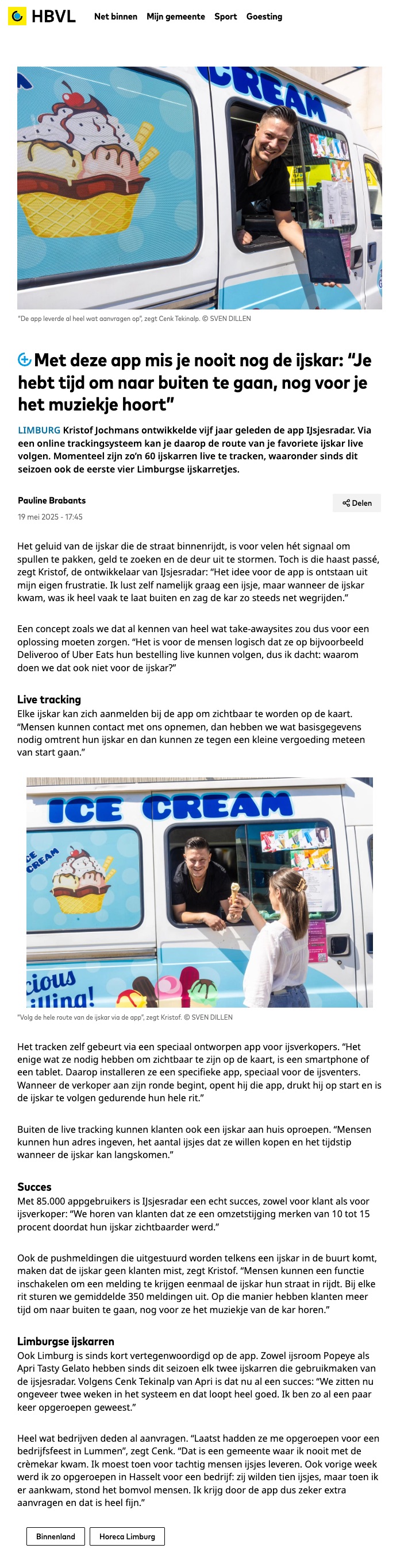 Avec cette application, ne manquez plus jamais le camion de glaces